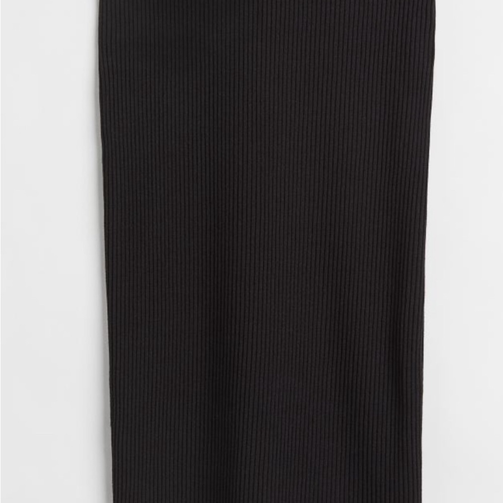 NWT H&M Skirt Ribbed High Waisted Hi Rise Long Maxi Pencil XS HM